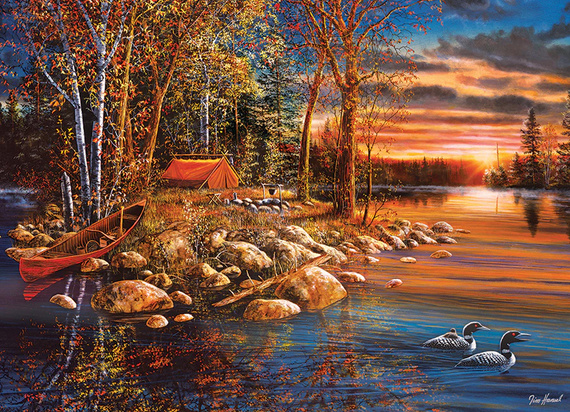 Puzzle 1000 el. Kto rano wstaje...