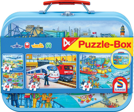 Puzzle 2 x 26 el. + 2 x 48 el. W WALIZCE - Transport