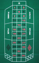 Mata do gry w ruletkę 180x90 cm (HG)