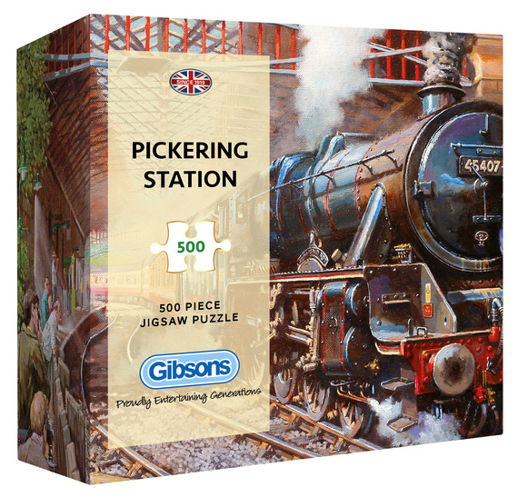 Puzzle 500 el. Stacja kolejowa w Pickering / Anglia