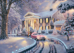 PQ Puzzle 1000 el. THOMAS KINKADE Graceland zimą