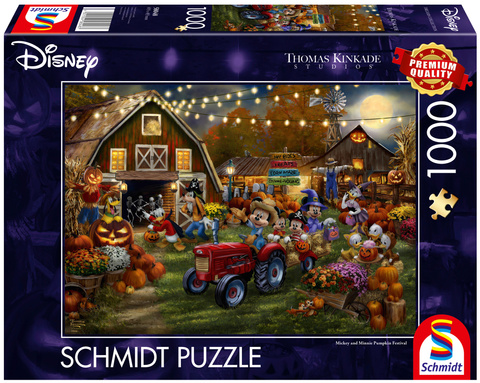 PQ Puzzle 1000 el. THOMAS KINKADE Myszka Miki & Minnie Festiwal dyni (Disney) OUTLET