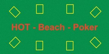 Ręcznik plażowy (mata) do gry w pokera 140x70 cm (HG)