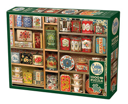 Puzzle 1000 el. Półka kuchenna z poprzednich dekad