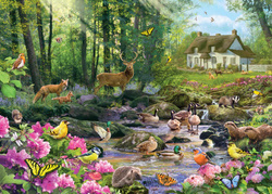 Puzzle 1000 el. Na skraju lasu