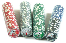 Żetony pokerowe z nominałami 300 szt. 11.5 g (HG - 620910)