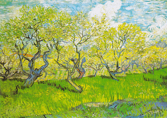 Puzzle 1000 el. Kwitnący sad, Vincent van Gogh