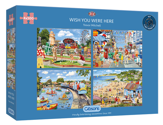Puzzle 4 x 500 el. Szkoda, że Cię tu nie ma