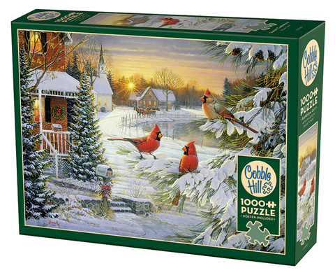 Puzzle 1000 el. Kardynały szkarłatne
