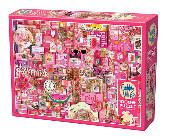 Puzzle 1000 el. Pomaluj mój świat na kolor... różowy