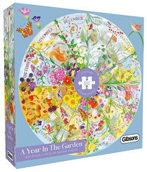 Puzzle 500 el. Rok w ogrodzie (okrągłe)