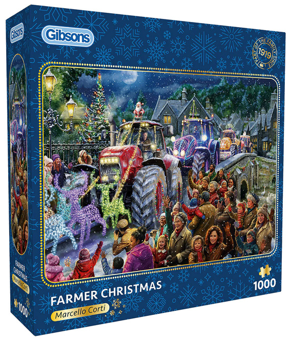 Puzzle 1000 el. Boże Narodzenie na wsi