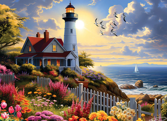 Puzzle 500 el. Latarnia morska