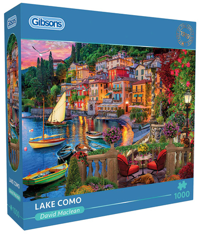Puzzle 1000 el. Jezioro Como / Włochy