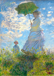 Puzzle 1000 el. Kobieta z parasolem, Claude Monet