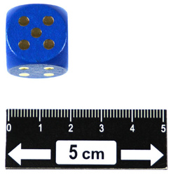 Kości drewniane kolorowe oczkowe 20 mm - 12 szt. (HG)