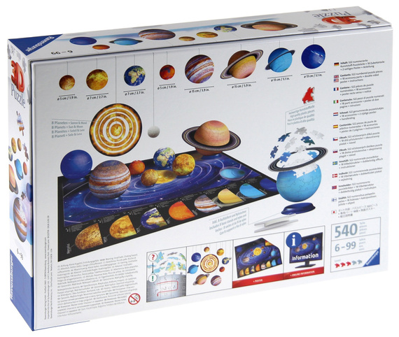 Puzzle 3D - Układ Słoneczny