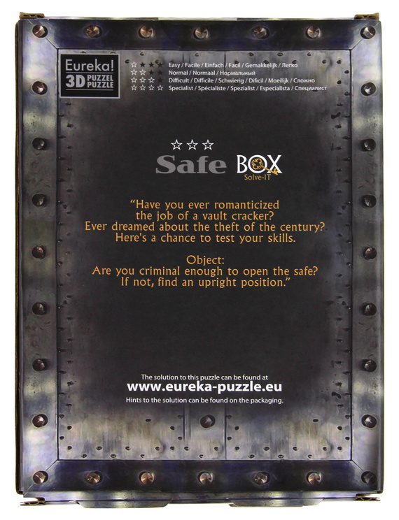 Łamigłówka ESCAPE BOX - Safe Secret - poziom 3/4