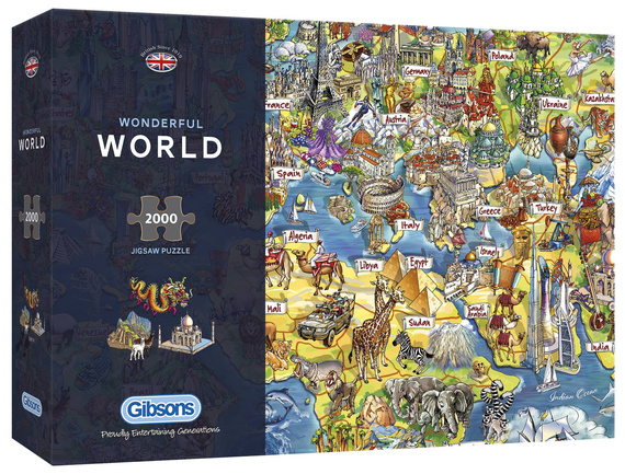 Puzzle 2000 el. Cudowny świat