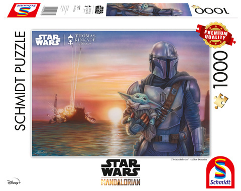 PQ Puzzle 1000 el. THOMAS KINKADE Nowy kierunek (Star Wars - The Mandalorian) OUTLET