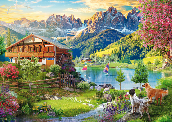 PQ Puzzle 1000 el. Relaks w Dolomitach