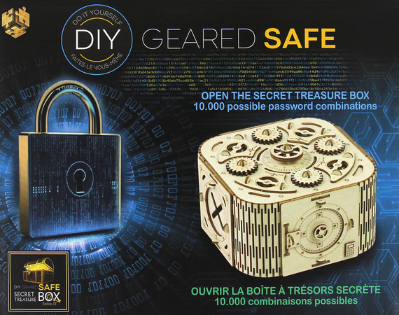 Łamigłówka TREASURE BOX - Geared Safe Secret (DIY) - poziom 3/4