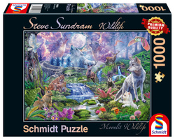 PQ Puzzle 1000 el. STEVE SUNDRAM Zwierzęta w blasku księżyca