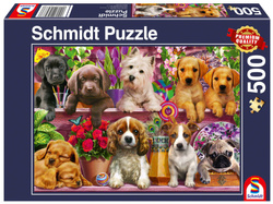 PQ Puzzle 500 el. Psy na półce