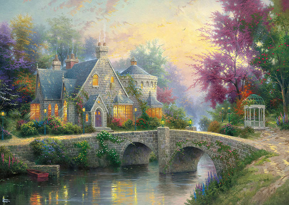 PQ Puzzle 3000 el. THOMAS KINKADE Wieczorną porą