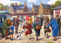 Puzzle 4 x 500 el. Ewakuacja i szczęśliwy powrót