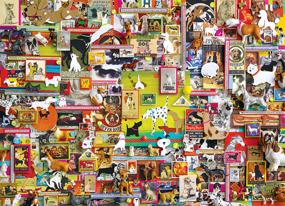 Puzzle 1000 el. W krainie psów