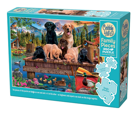 Puzzle 350 el. Szczeniaki i kaczki