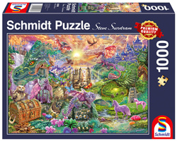 PQ Puzzle 1000 el. Zaczarowana kraina smoków