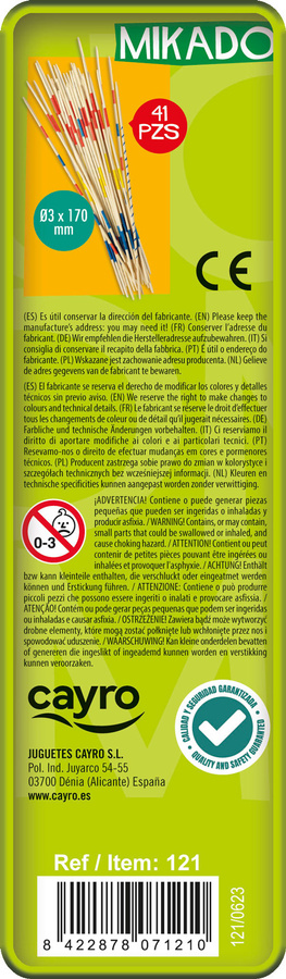 Bierki drewniane 17 cm (w metalowej puszce) (121)