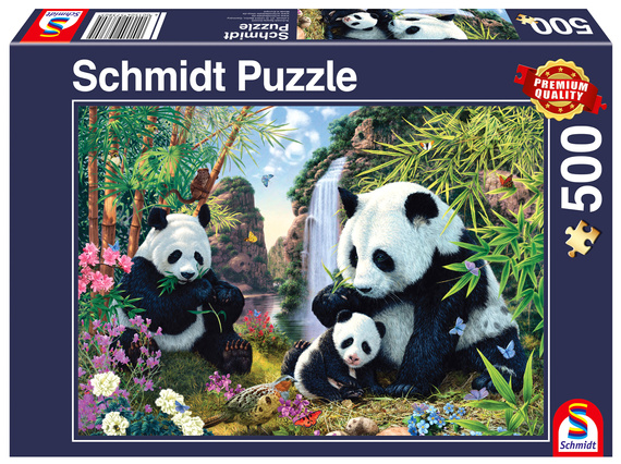 PQ Puzzle 500 el. Rodzina pand