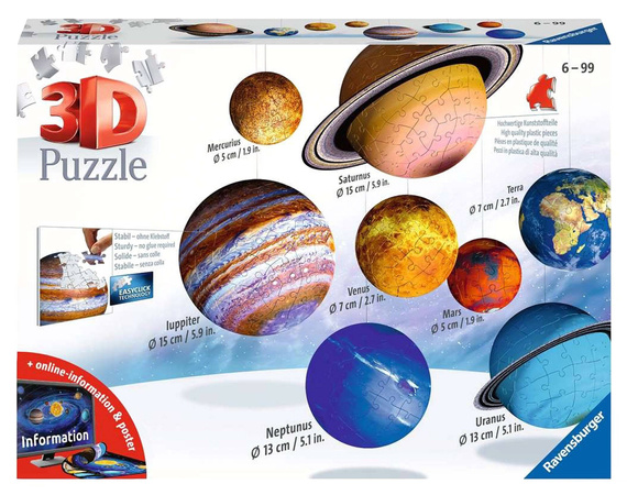 Puzzle 3D - Układ Słoneczny