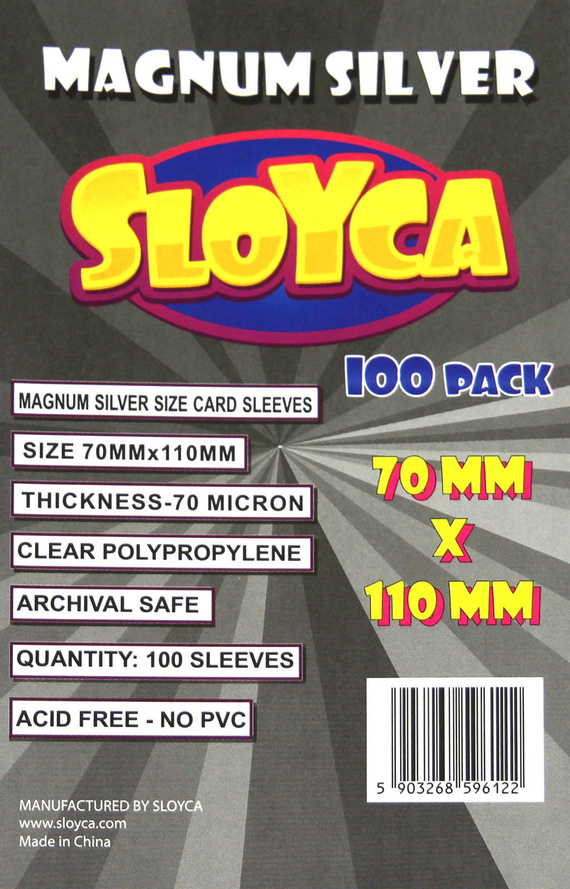 Koszulki na karty - Magnum Silver (70x110 mm) - 100 szt.