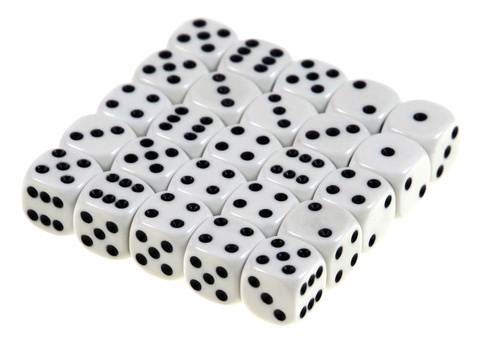 Kości oczkowe - zestaw 25 szt. (008)