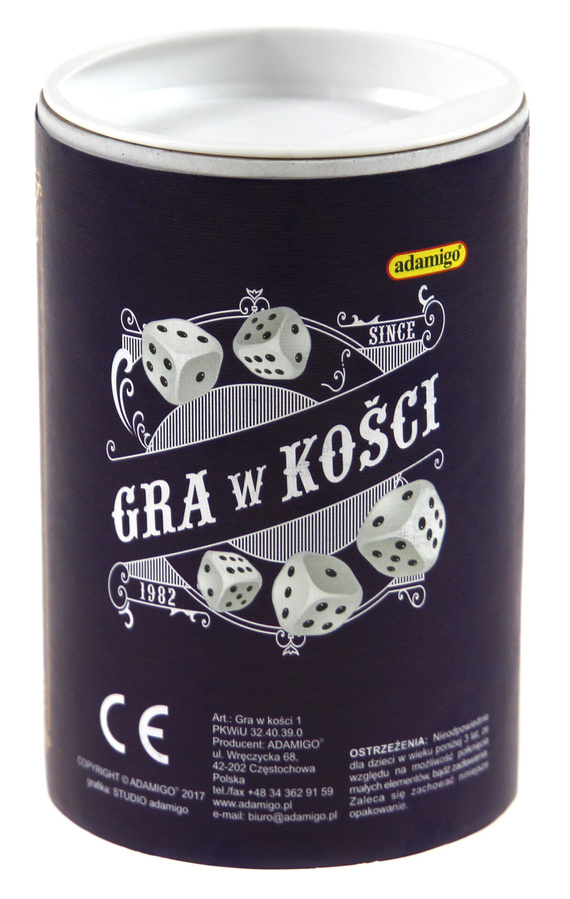 Gra w kości (granatowa)