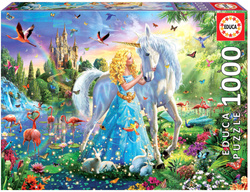Puzzle 1000 el. Księżniczka i jednorożec