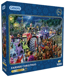 Puzzle 1000 el. Boże Narodzenie na wsi