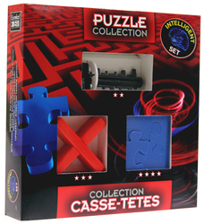 Łamigłówki INTELLIGENT (Key Maze, Square Jigsaw, Cross Puzzle)