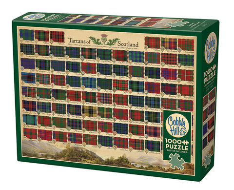 Puzzle 1000 el. Szkockie tartany