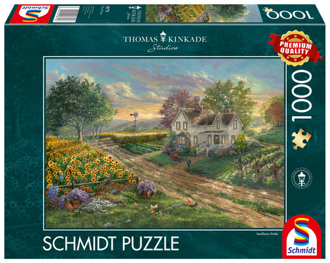 PQ Puzzle 1000 el. THOMAS KINKADE Pole słoneczników