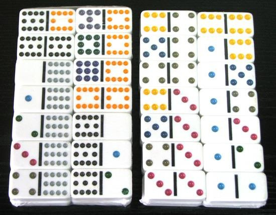 Domino 12-oczkowe w metalowej puszce (HG)