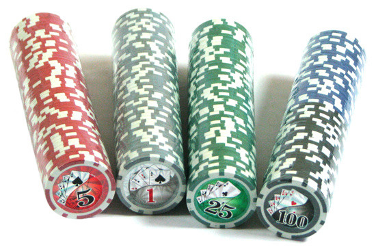 Żetony pokerowe z nominałami 300 szt. 11.5 g (HG - 620910)