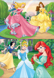 Puzzle 2 x 20 el. Księżniczki z bajek Disneya