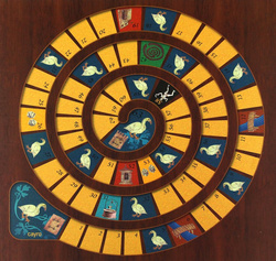 Szachy / Warcaby / Backgammon / Gęś / Chińczyk Deluxe (1615)