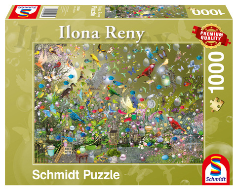 PQ Puzzle 1000 el. ILONA RENY Papugi w dżungli