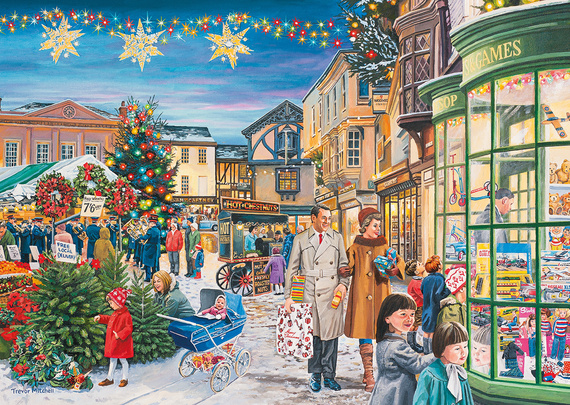 Puzzle 4 x 500 el. Magia świąt Bożego Narodzenia